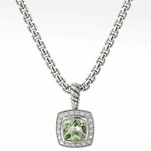 David Yurman - Albion® Collection  Petite Albion® Pendant Necklace with Prasioli